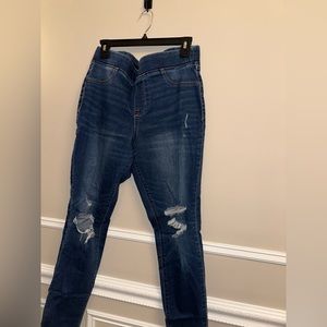 Old Navy Rockstar Mid rise Distressed Jeans